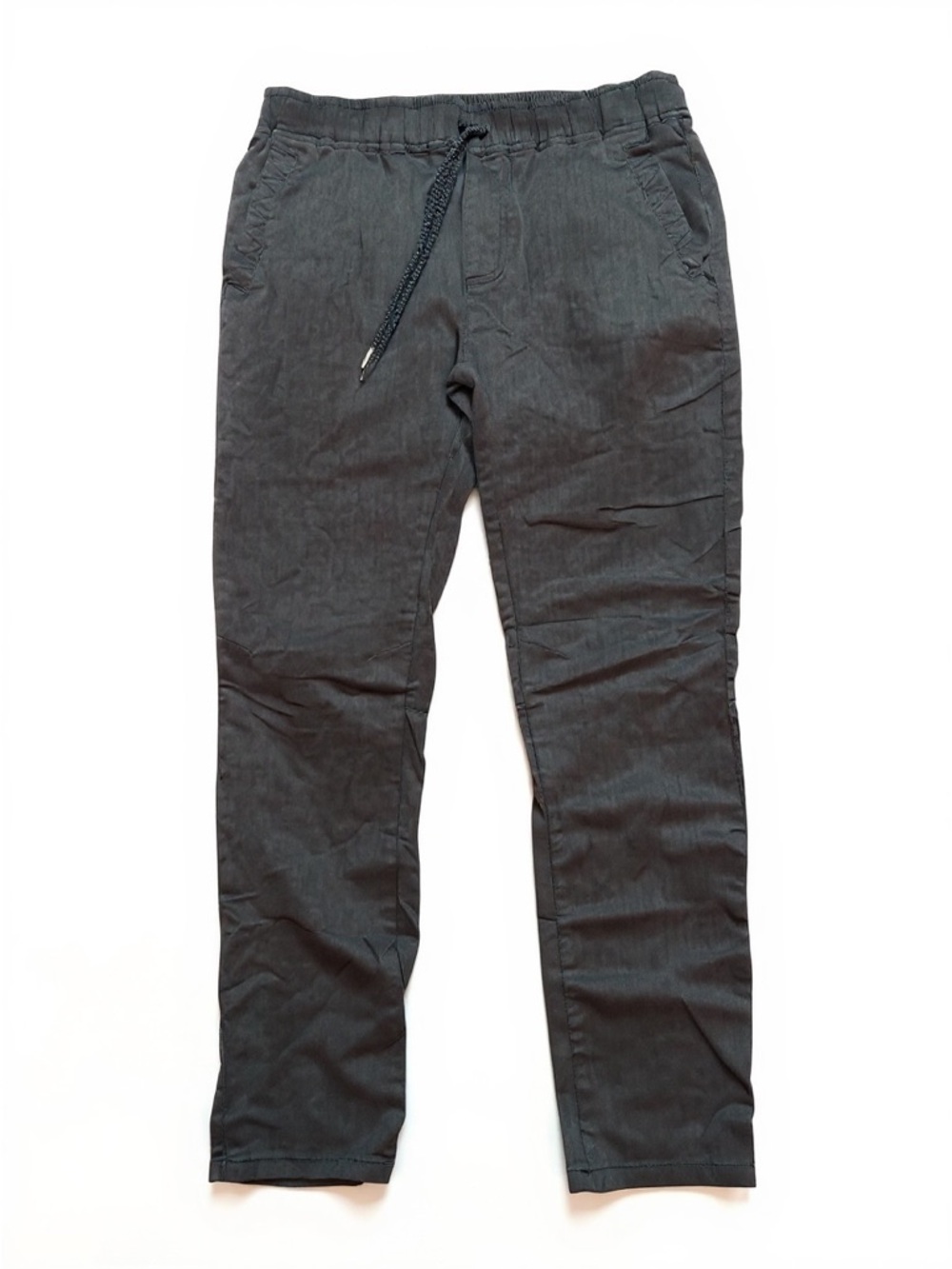 Civil Society Herringbone Drawstring Jogger Pants Charcoal Gray  32 / Medium
